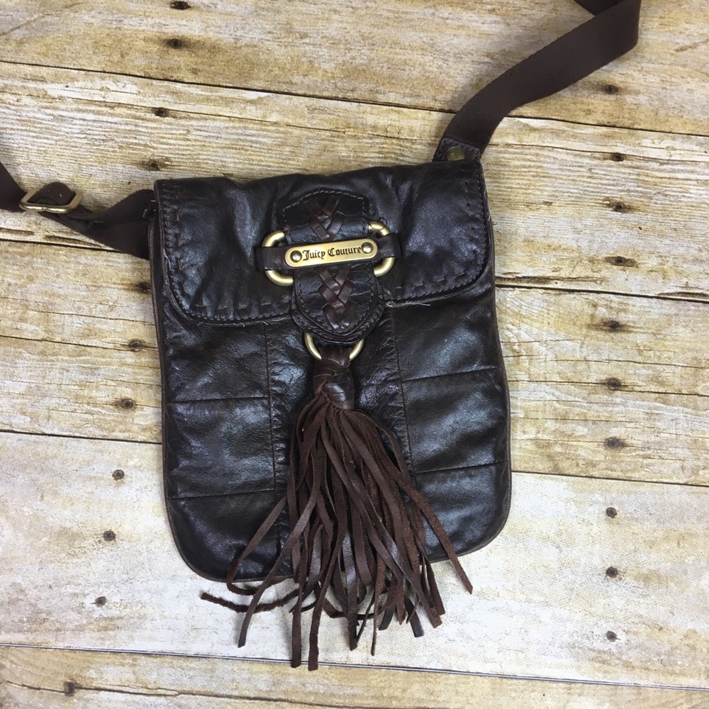 Juicy Couture soft leather mini crossbody bag